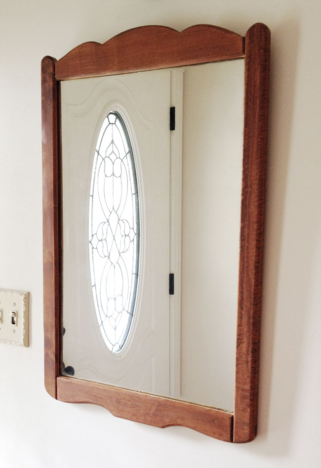 52/52 Challenge :: Stripped and Refinished Entryway Mirror