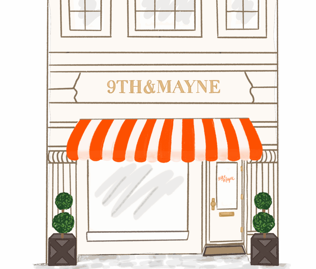 9th&Mayne Shop Storefront Illustration