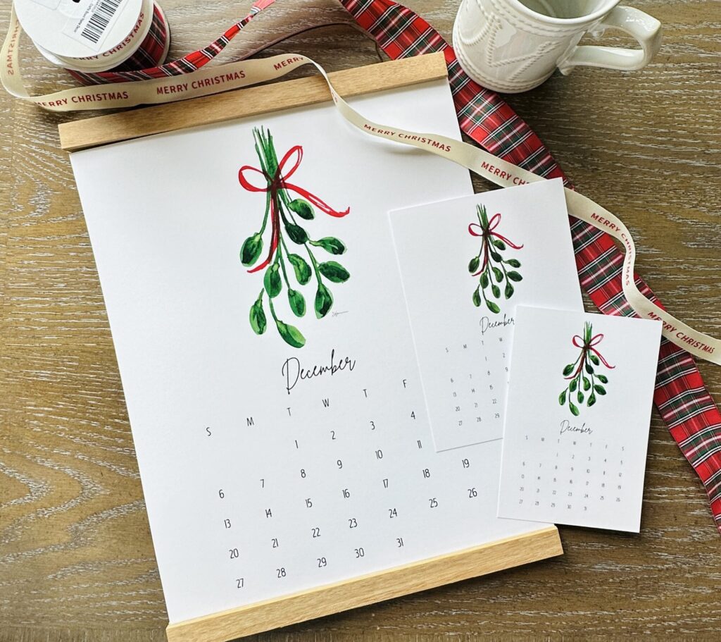 11x14 Watercolor Wall Calendar