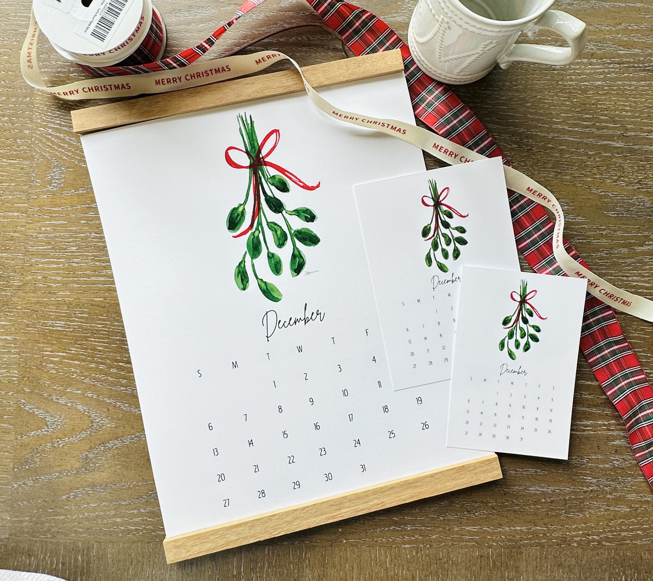 11x14 Watercolor Wall Calendar