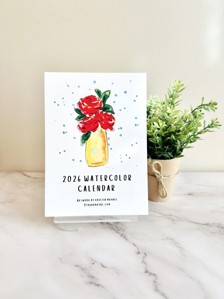 2026 Watercolor Calendar